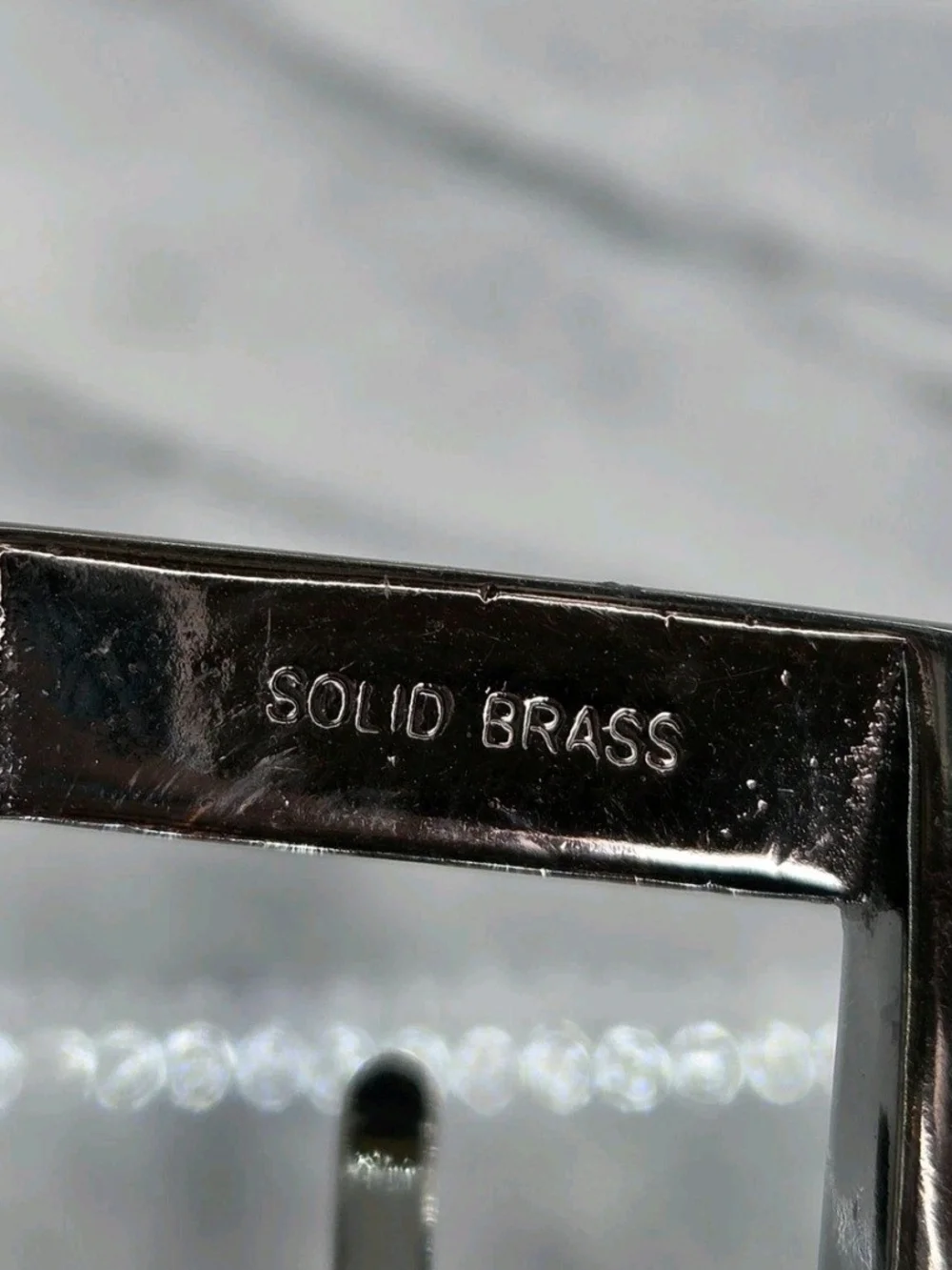 Belt Mens Size 40 Black Italian Calfskin Leather Textured Solid Brass Buckle USA